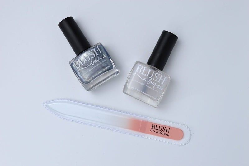 How To Apply 'Matterial Girl' Matte Top Coat In An Icy Winter Mani! - BLUSH