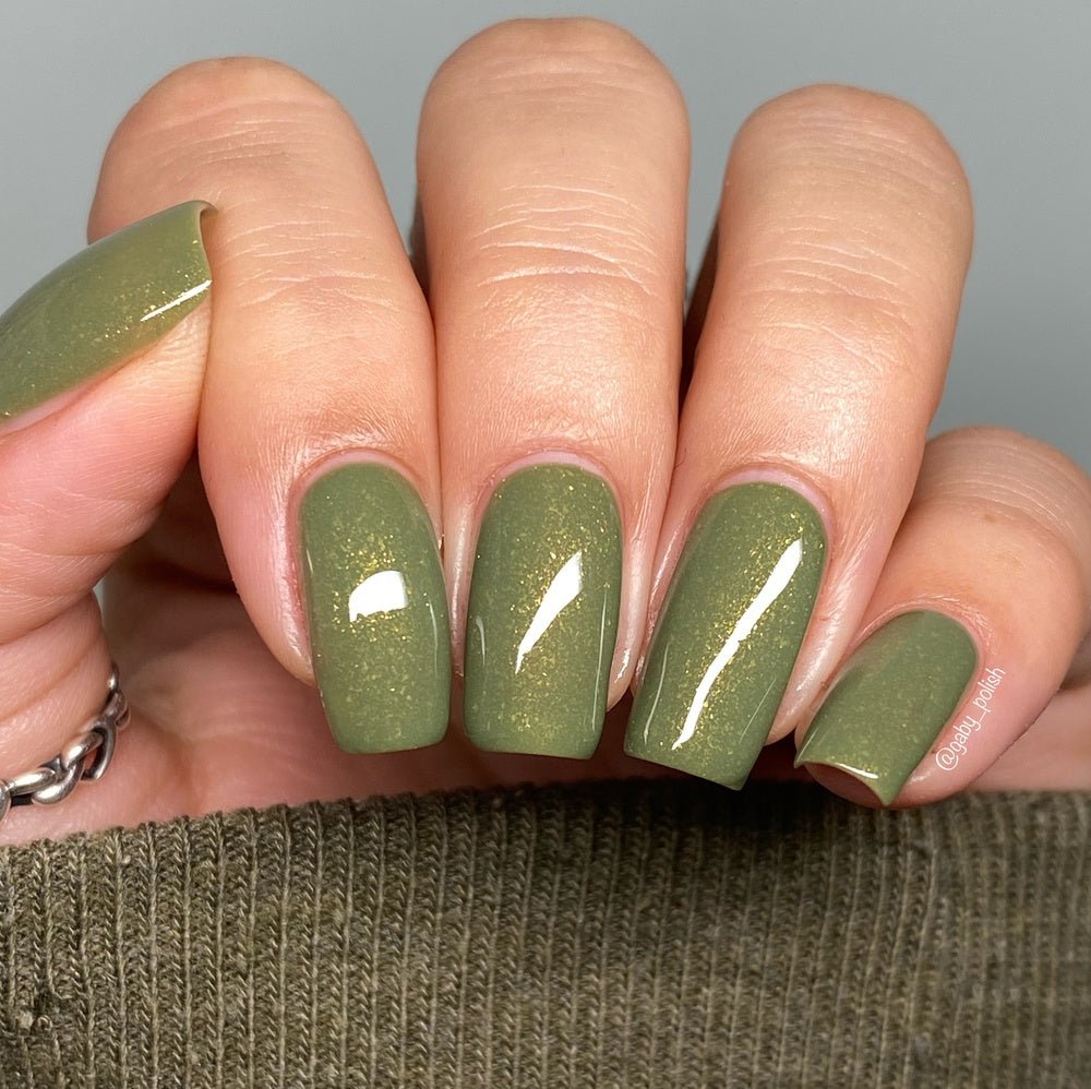 precious cargo-go! - dusty olive green nail polish | Nail polish, Green  nail polish, Green nails