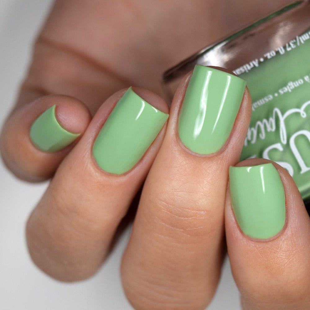 Buy Green Flowers Gel Nails Trendy Nails Light Green Nails Coffin Nails  Almond Nails Press on Nails Online in India - Etsy