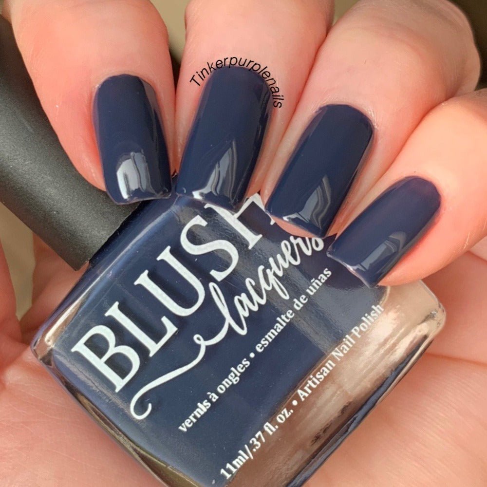 AUTUMN SALE] Pure Color Klein Blue Short Press On Nails – Belle Rose Nails