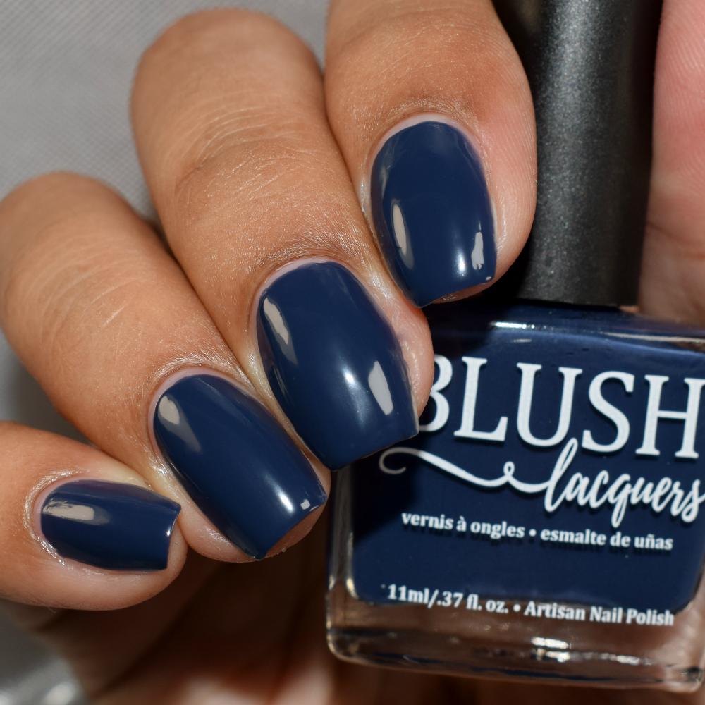 Tried out some nail stickers over this gorgeous dark blue nail polish 💙 :  r/Nails