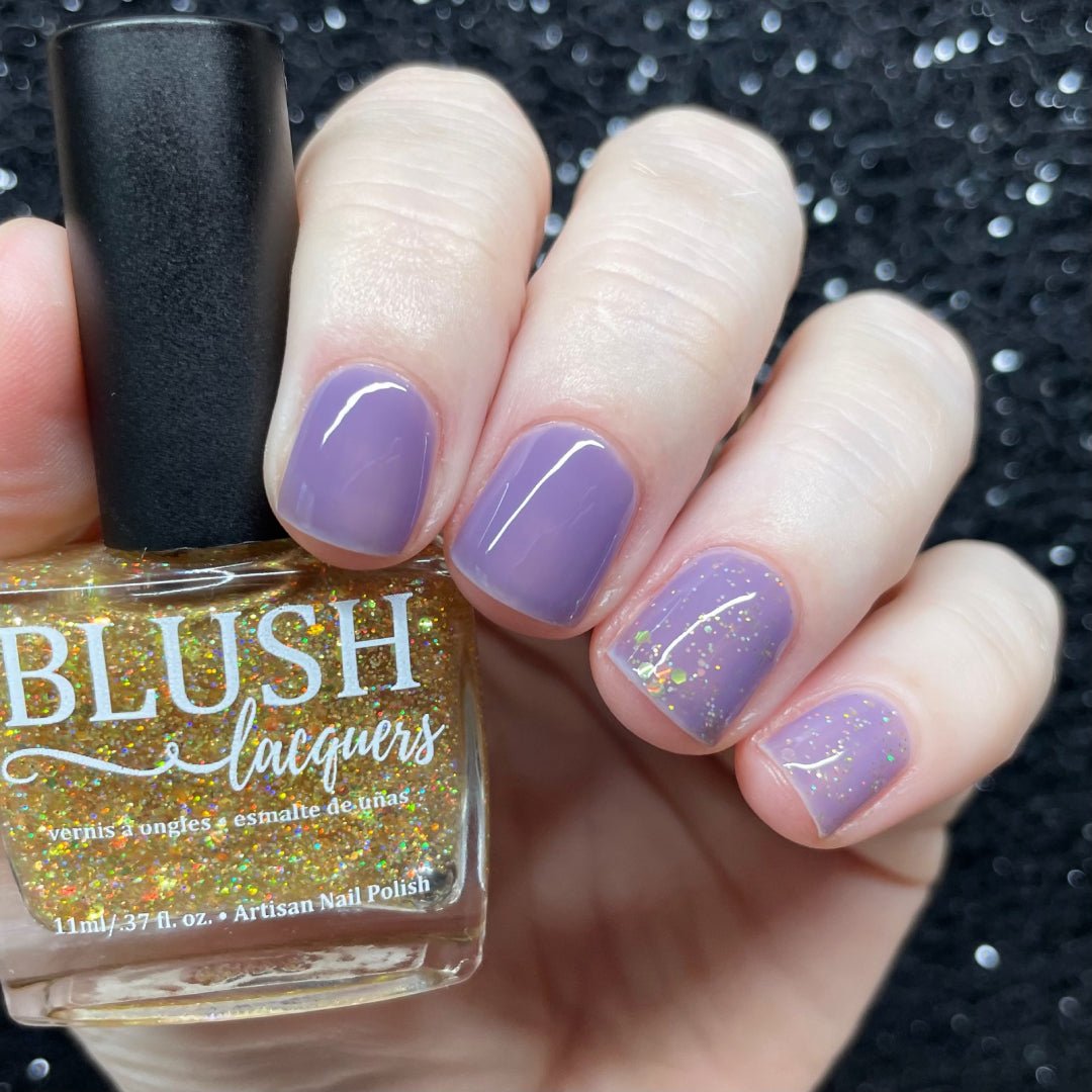 Purple Glitter Gel Wraps – So Gloss